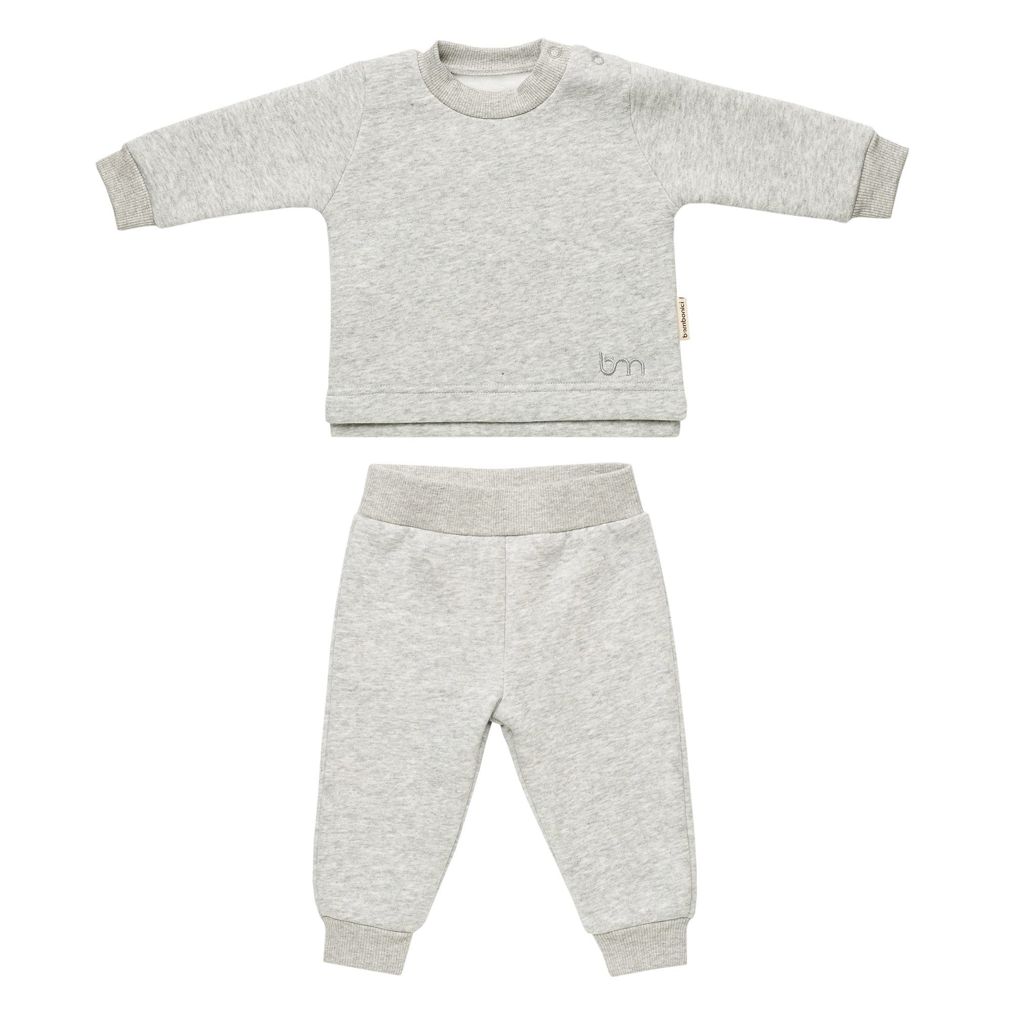 Set 2 pezzi C0228 Grigio melange
