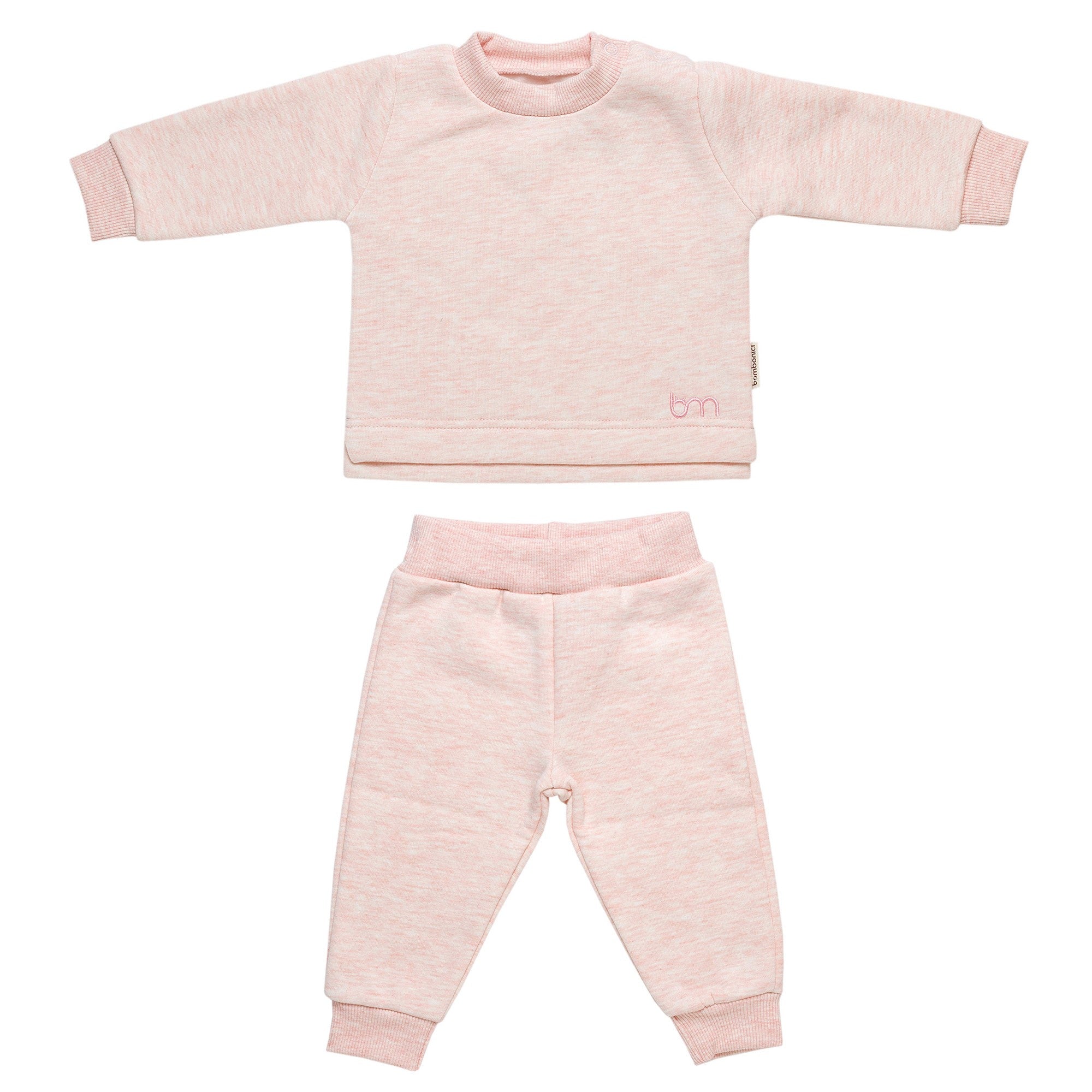 Set 2 pezzi C0258 Rosa melange