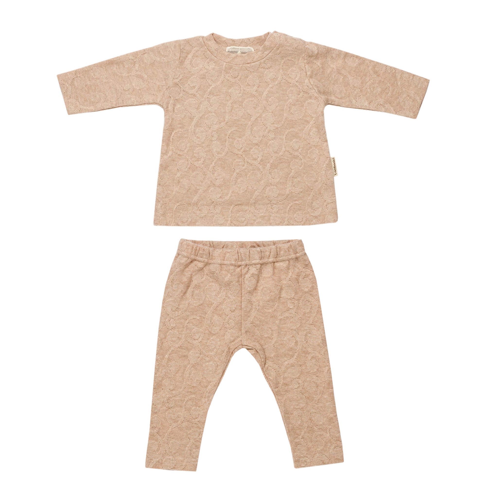 Set 2 pezzi C0293 Rosa polvere