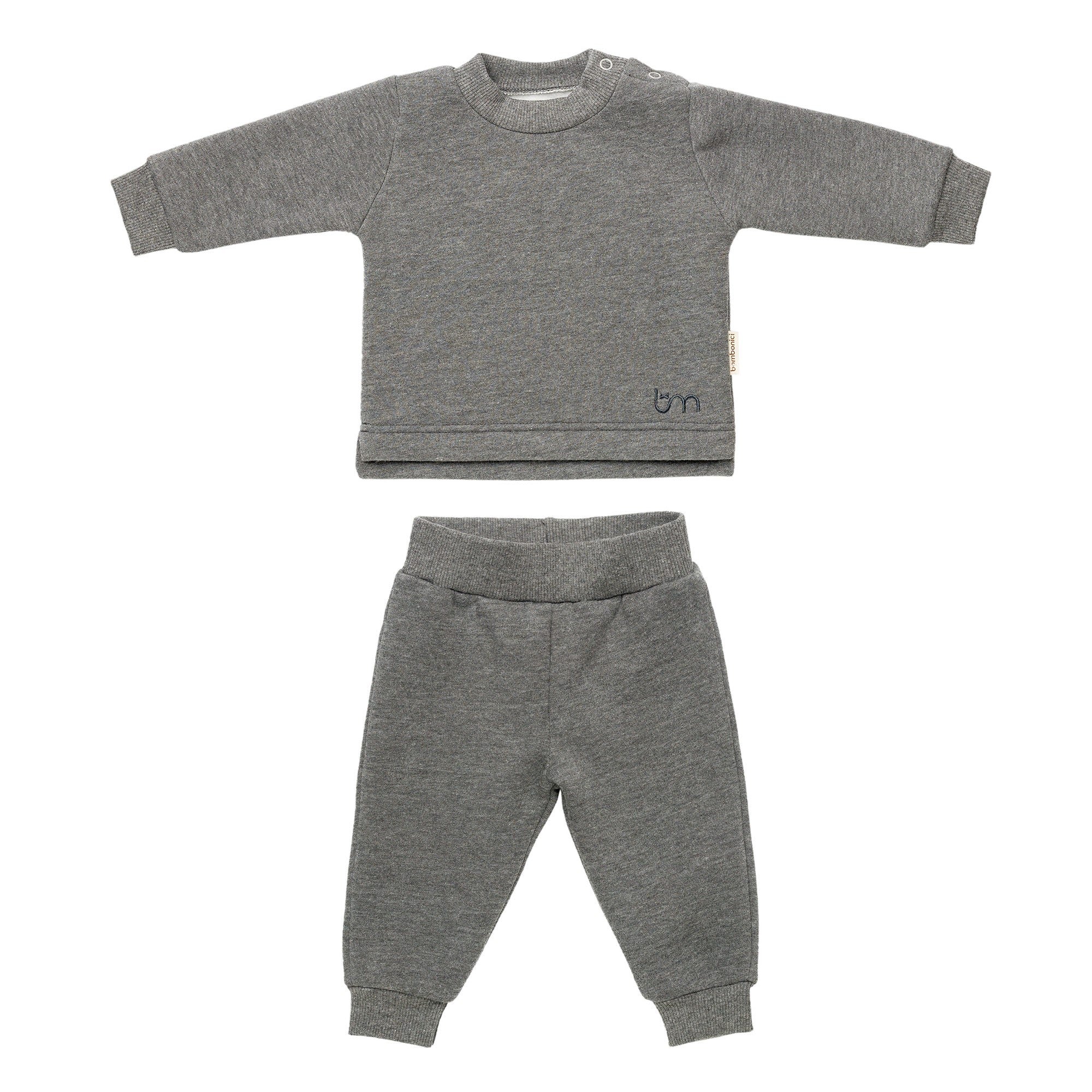 Set 2 pezzi C0228 Grigio melange