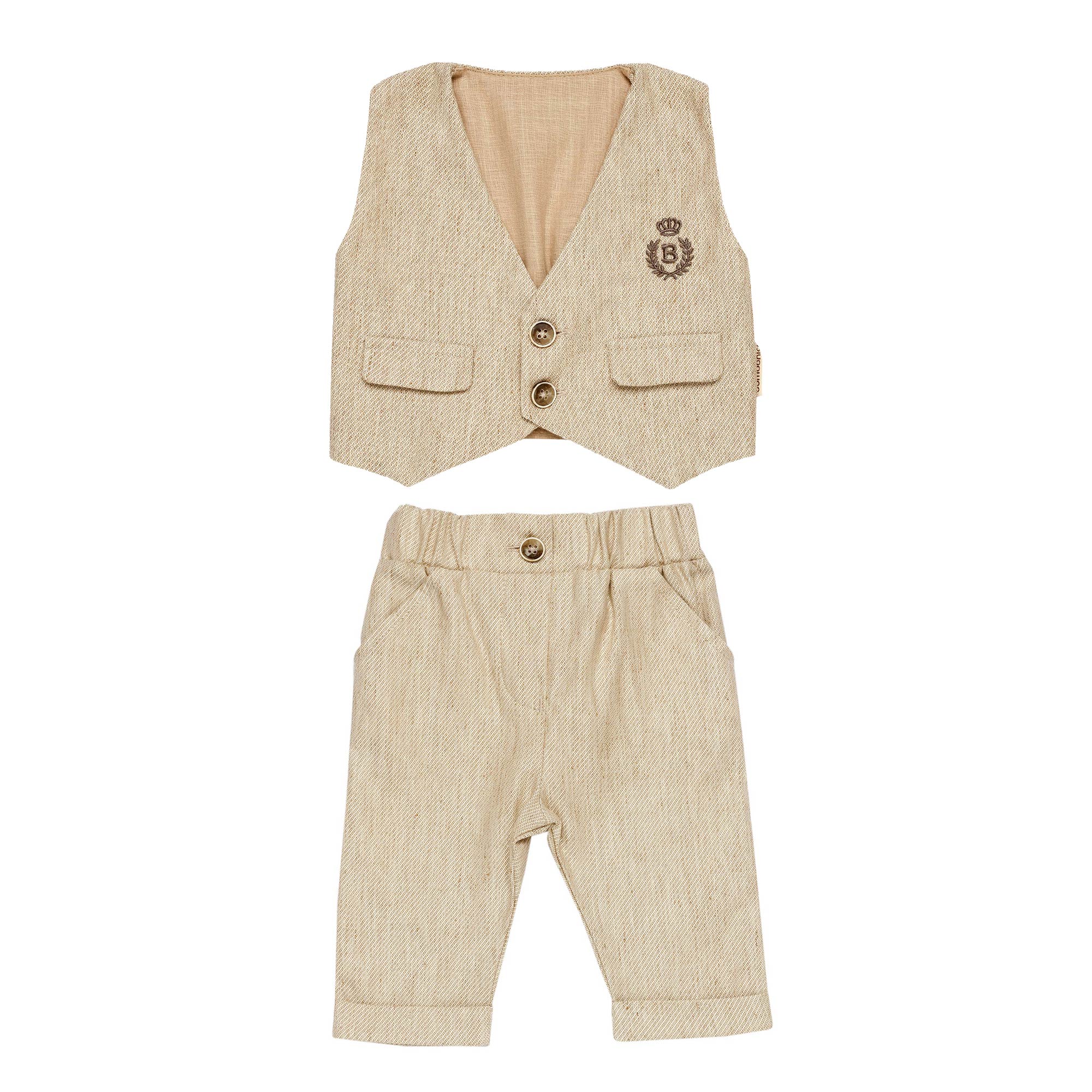 Set 2 pezzi C0283 Beige melange