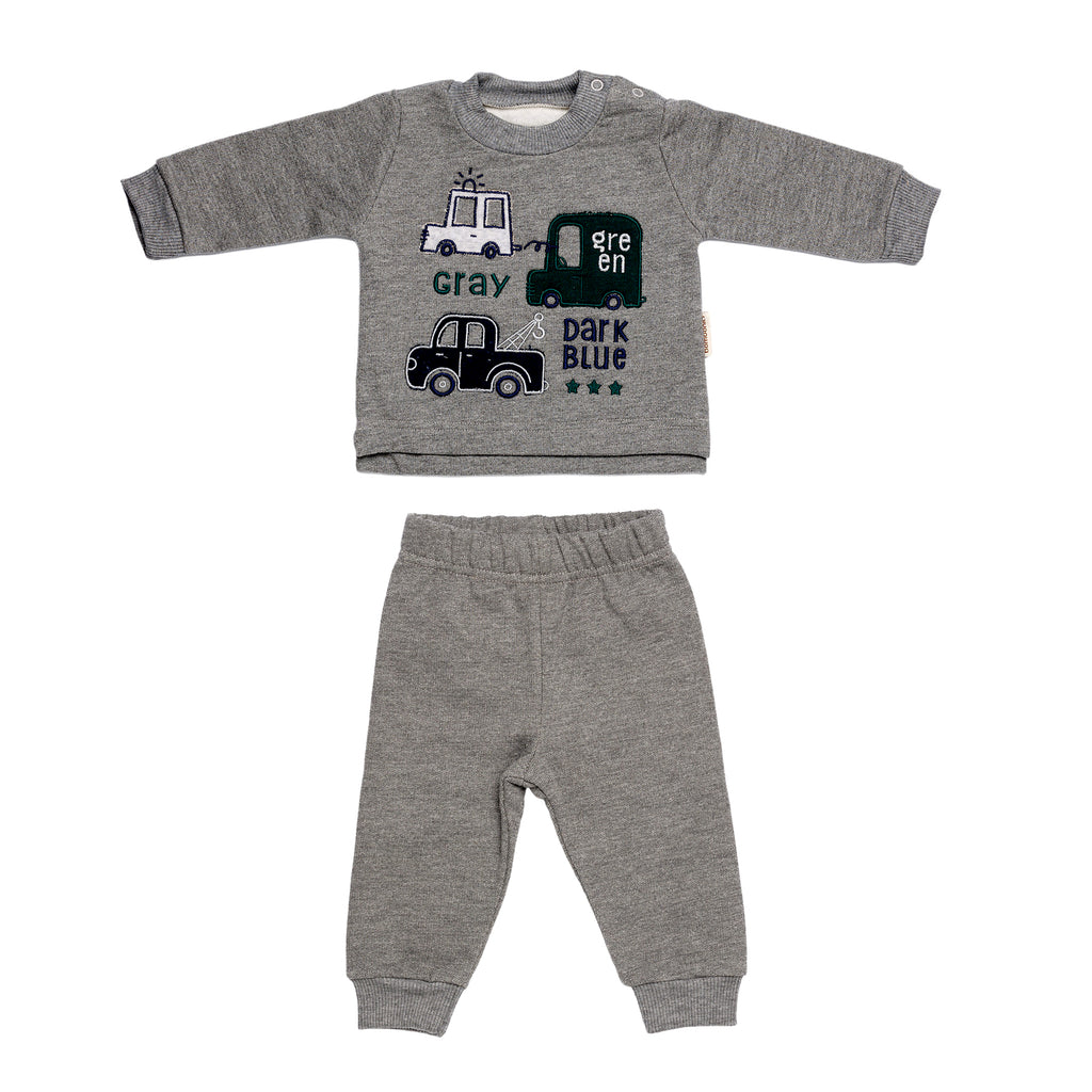 Set 2 pezzi C0304 Grigio melange