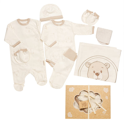 Set neonato 8 pezzi NN0093 Avorio