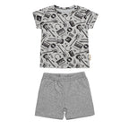 Set 2 pezzi C0249 Grigio melange