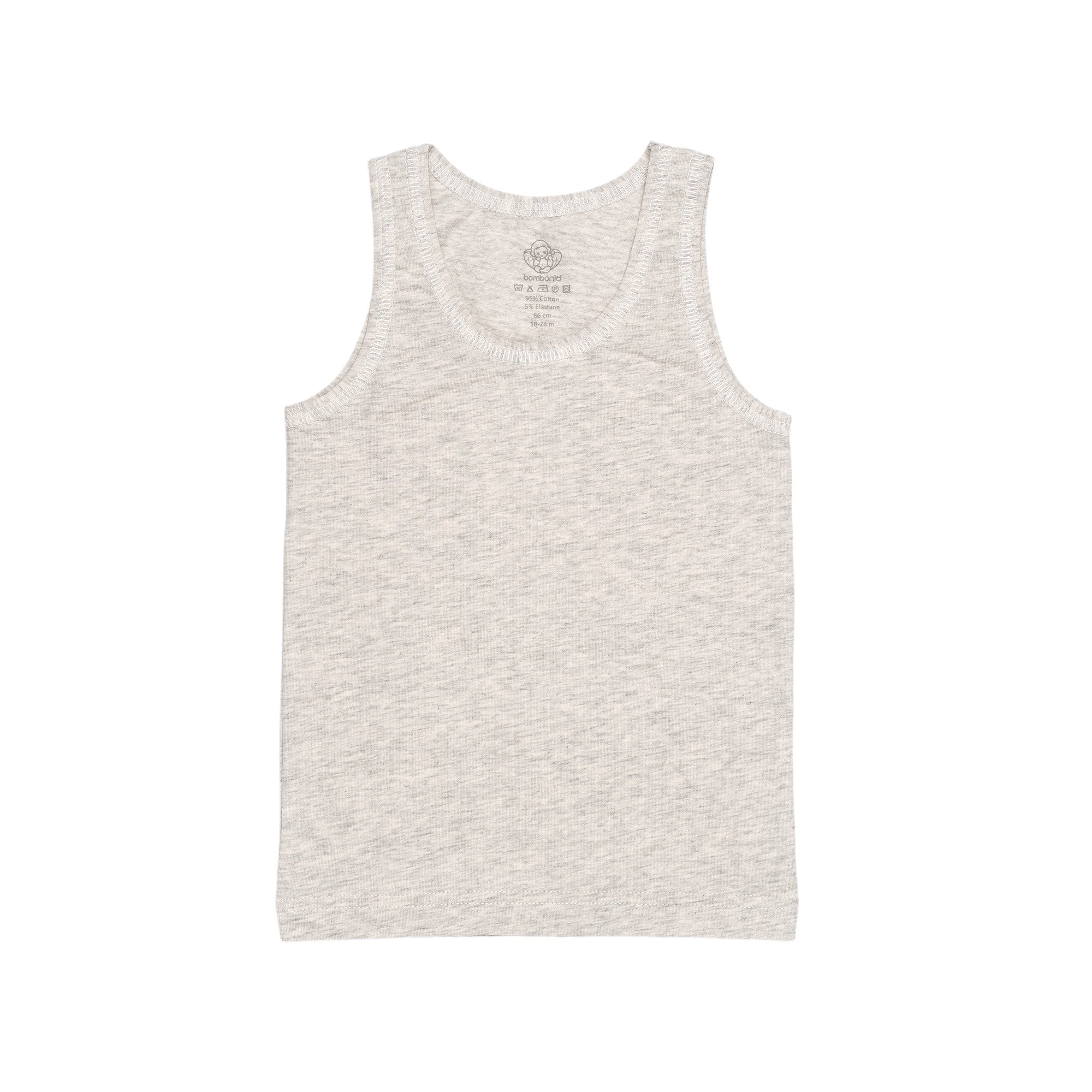 Canottiera A013 Grigio melange