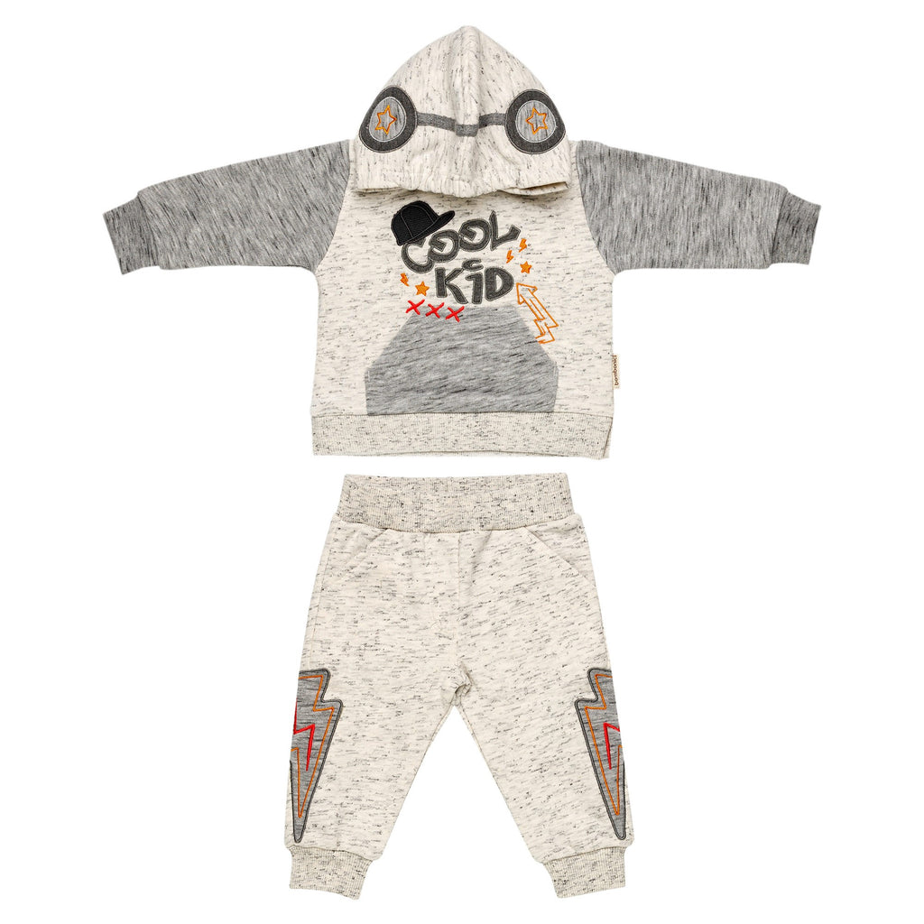 Set 2 pezzi C0245 Grigio melange