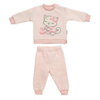Set 2 pezzi C0259 Rosa melange