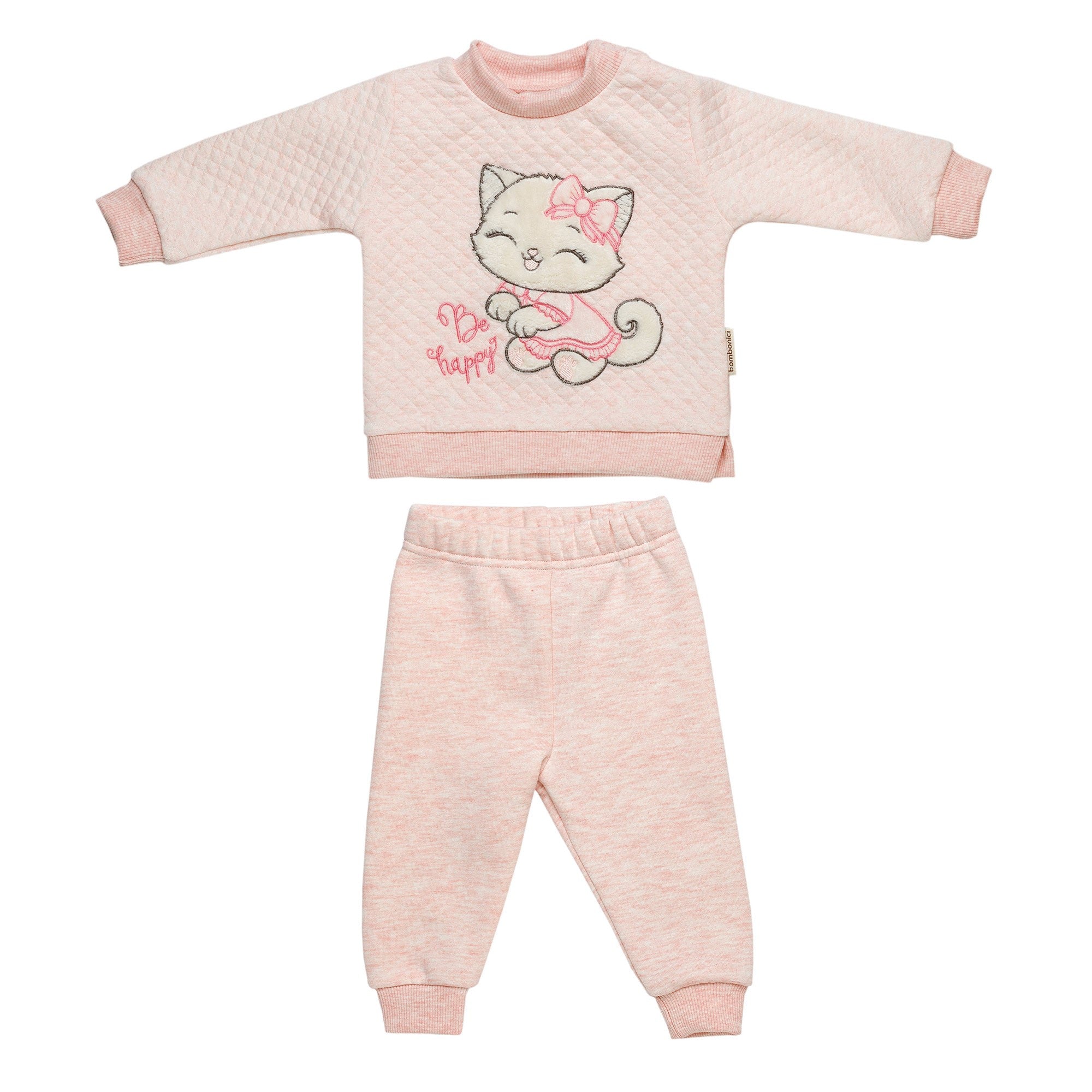 Set 2 pezzi C0259 Rosa melange