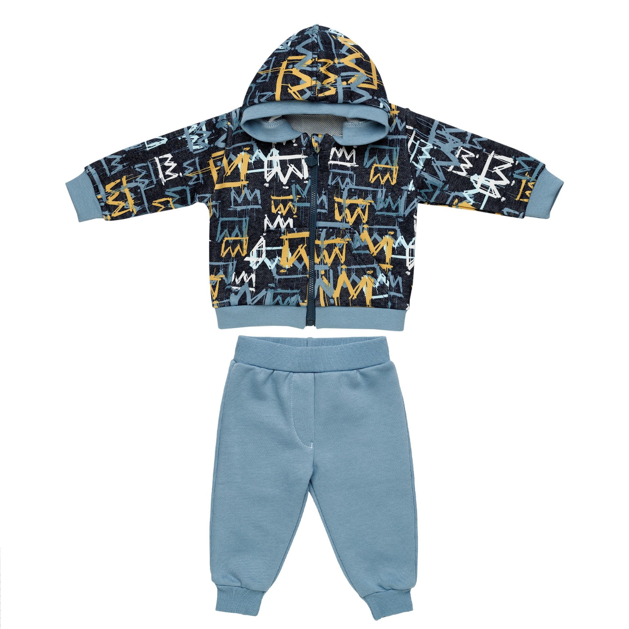 Set 2 pezzi C0268 Blu scuro