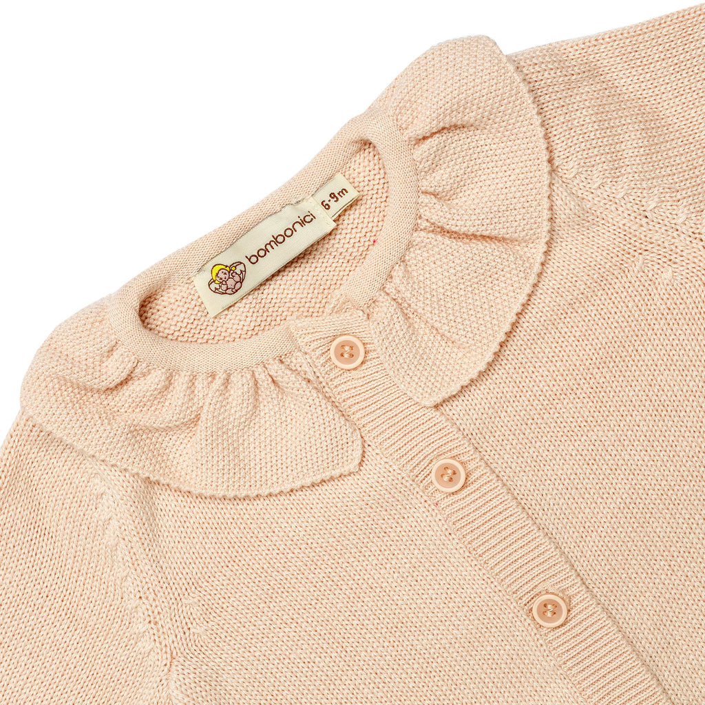 Cardigan M619 Rosa polvere