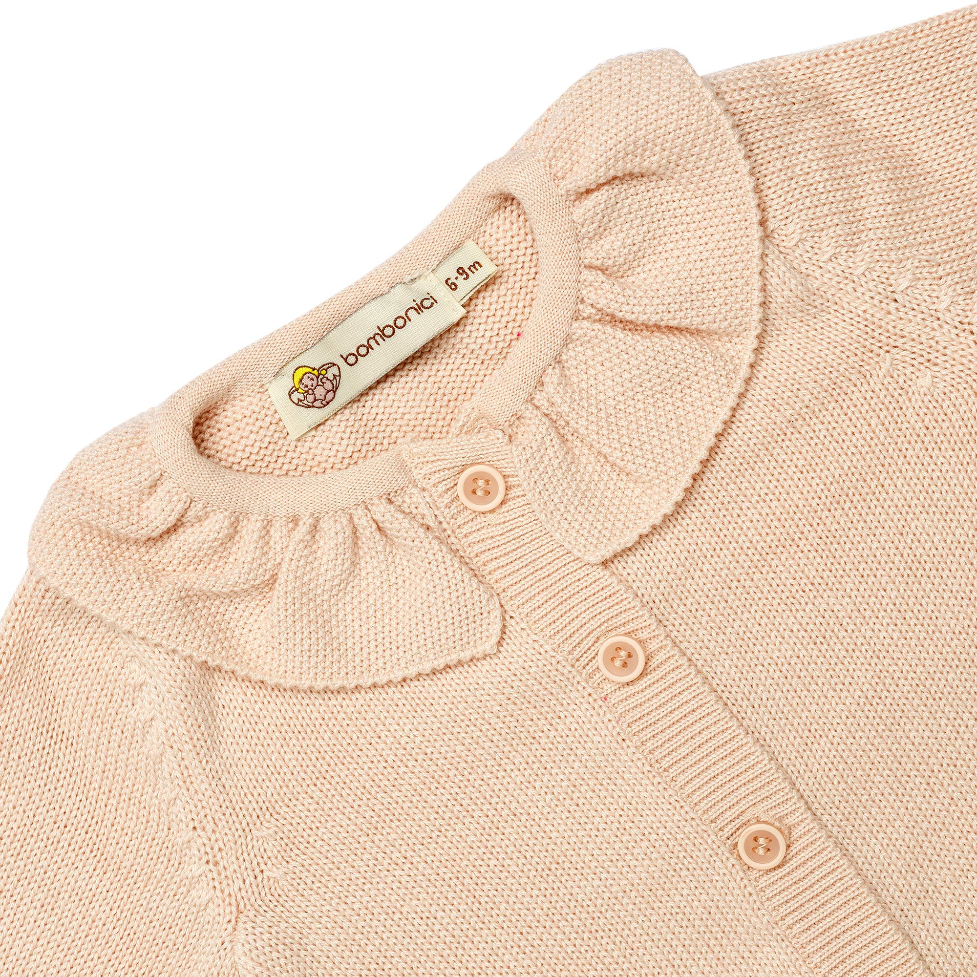 Cardigan M619 Rosa polvere