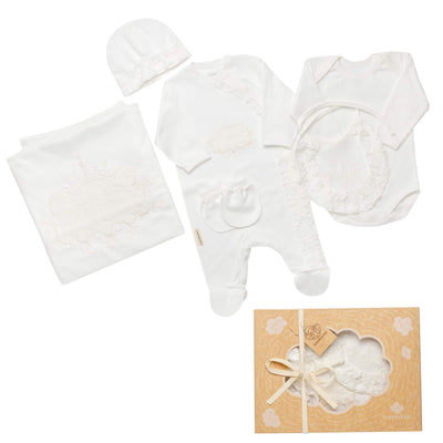 Set neonato 6 pezzi NN0092 Avorio