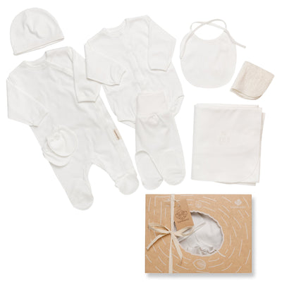 Set neonato 8 pezzi NN0086 Avorio